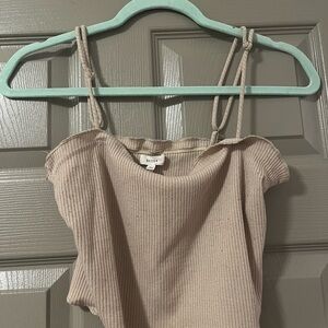 Better Be Taupe Ribbed Camisole